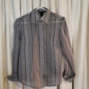 The Limited Black ,Silver ,Gray Blouse